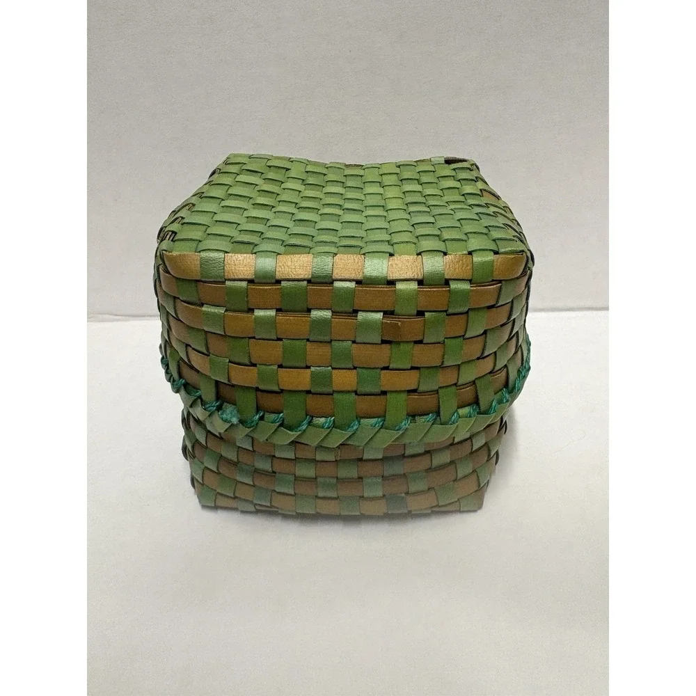 Kottan Basket hand woven Chettinad Palmyra leaf Indian Artesan handmade small